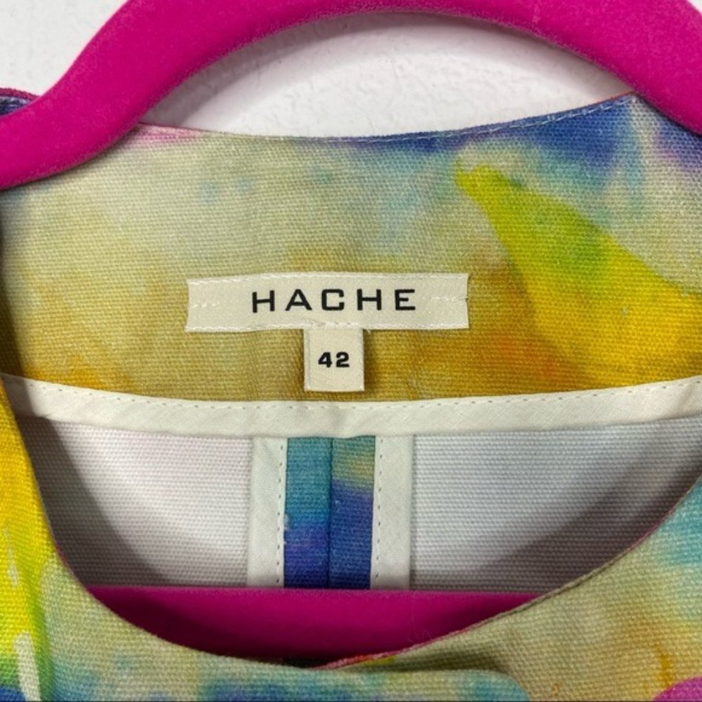Hache Multicolor Snap Button Cotton Jacket Size EU 42 - Picture 5 of 7